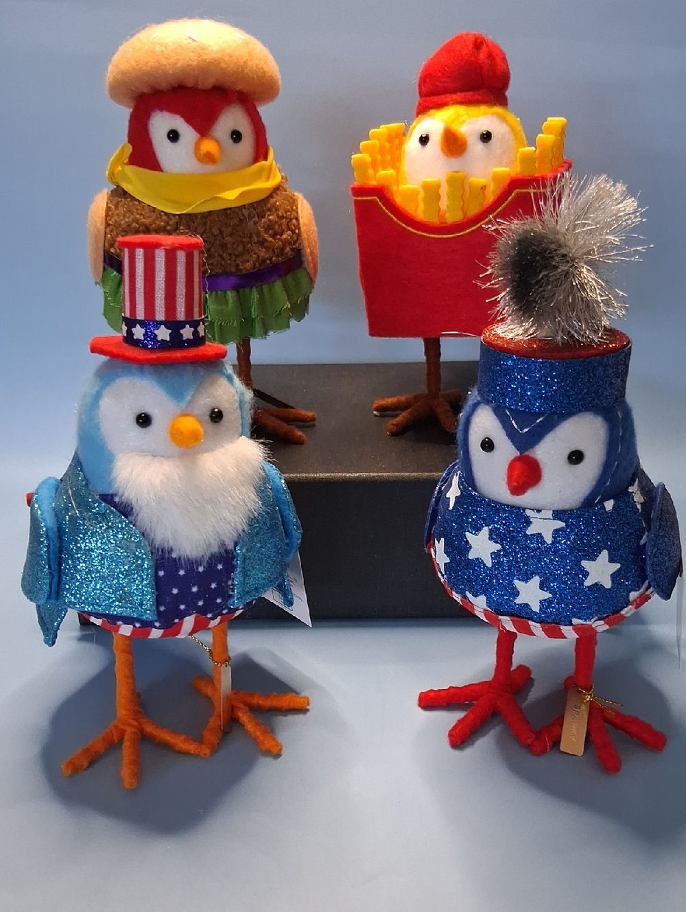 Target 2026 Summer/4th Featherly Friends Complete set of 4 New with Tags